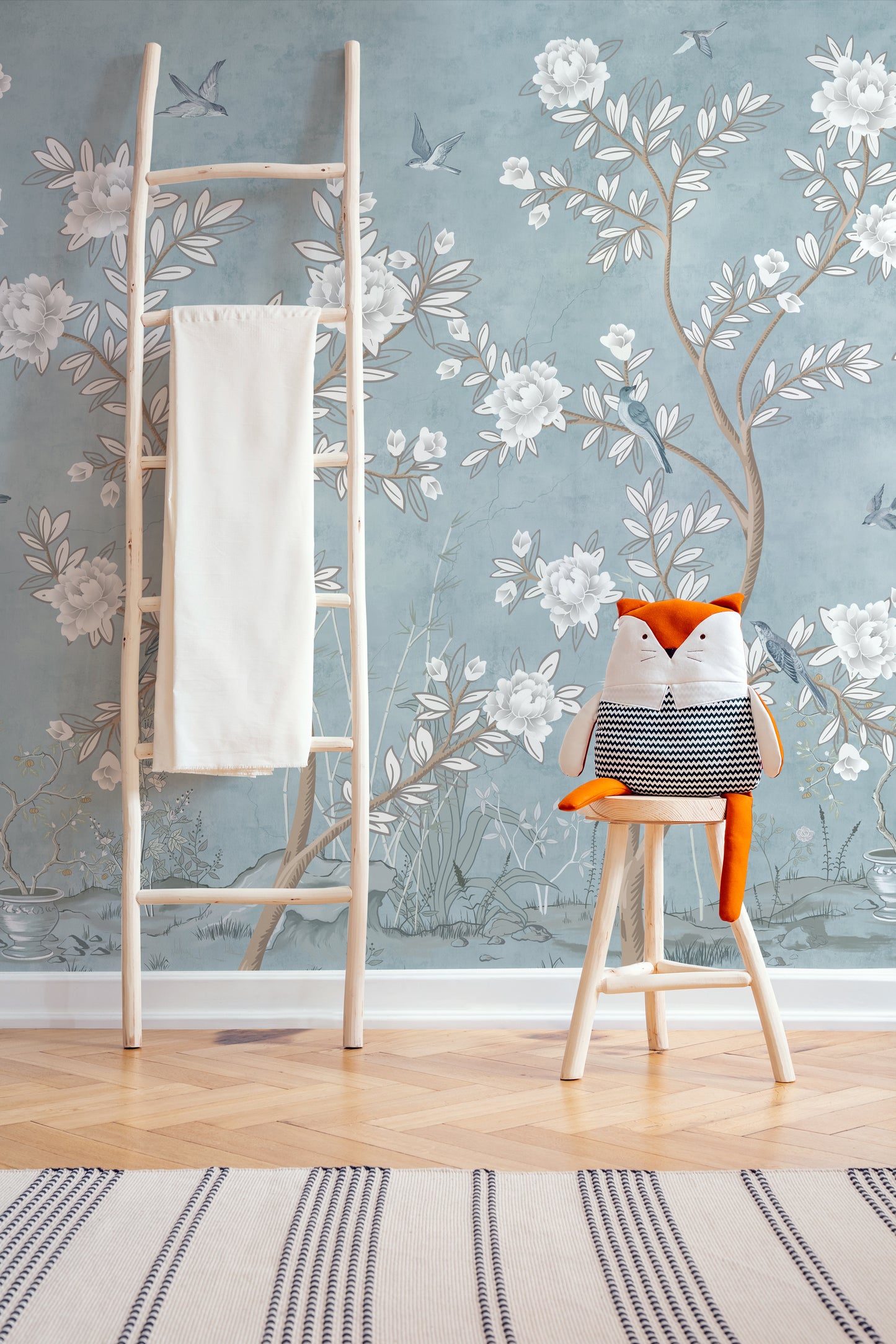 Chinoserie Kids Room Wallpaper