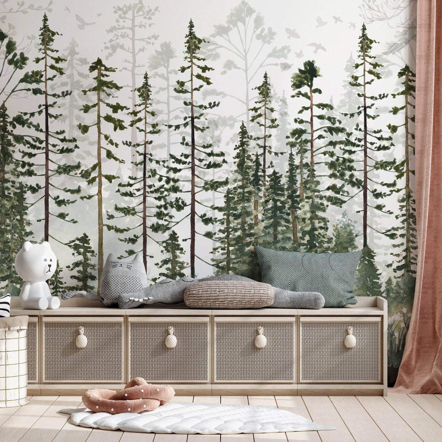 Forest Kids Room Wallpaper