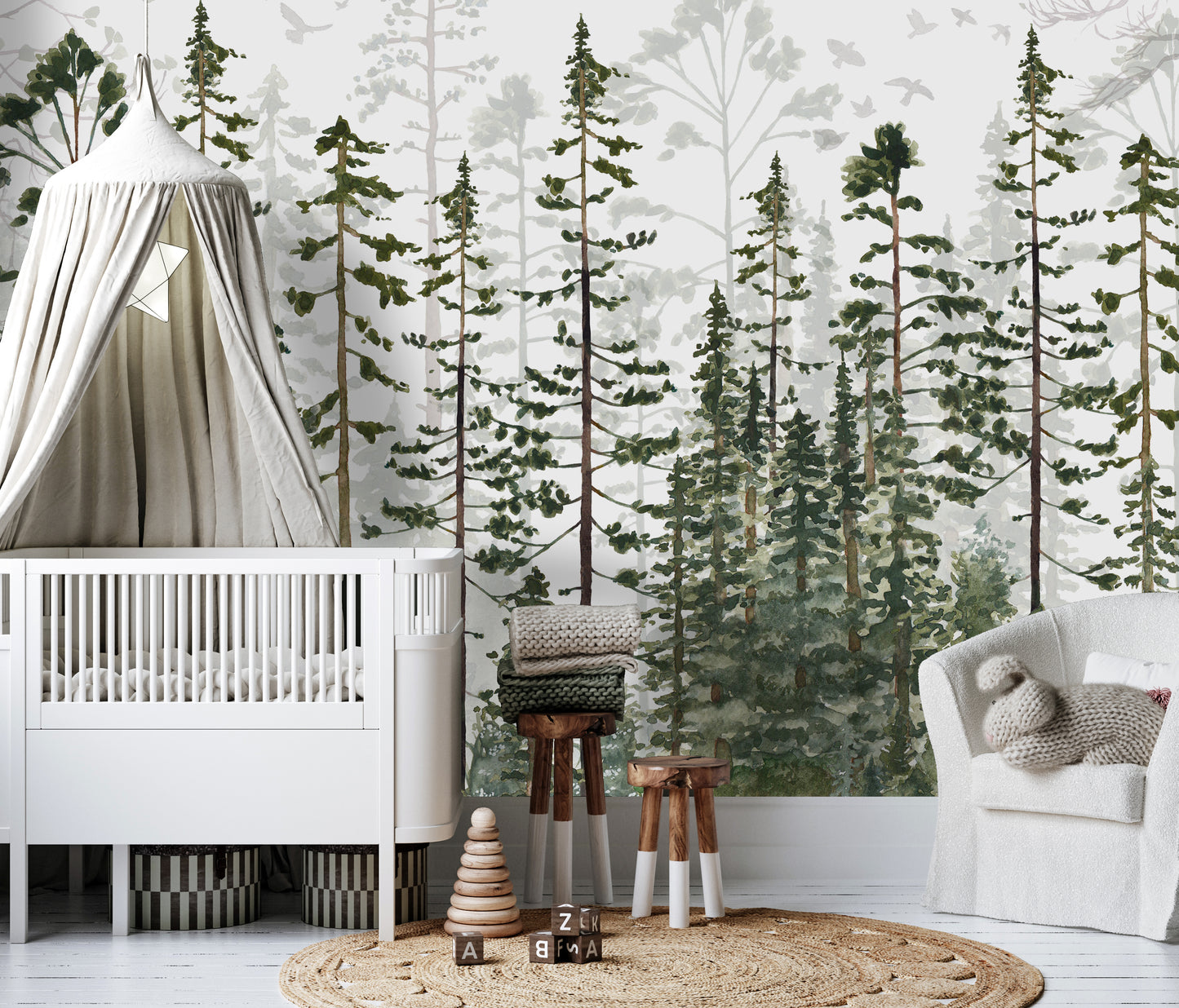Forest Kids Room Wallpaper