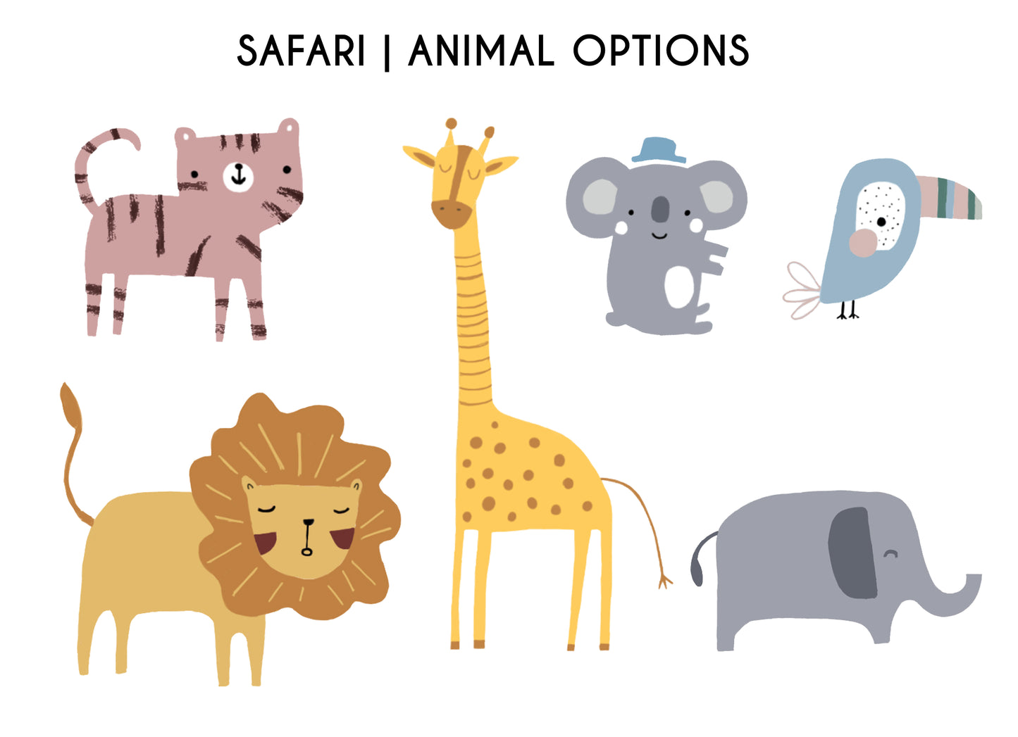 Safari İsim Duvar Stickerı