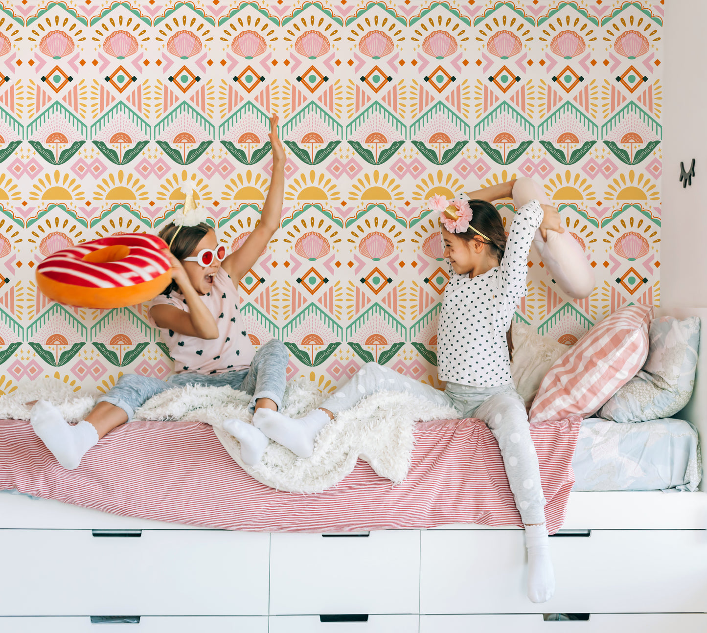 Soft Wildflowers Kids Room Wallpaper