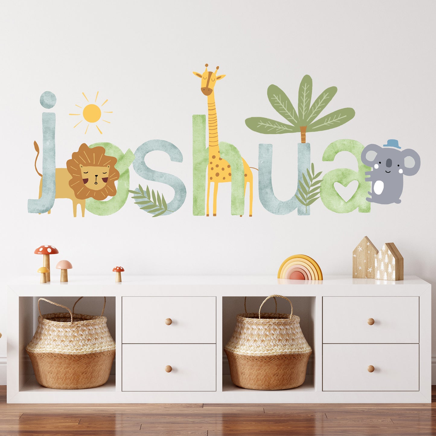Safari İsim Duvar Stickerı