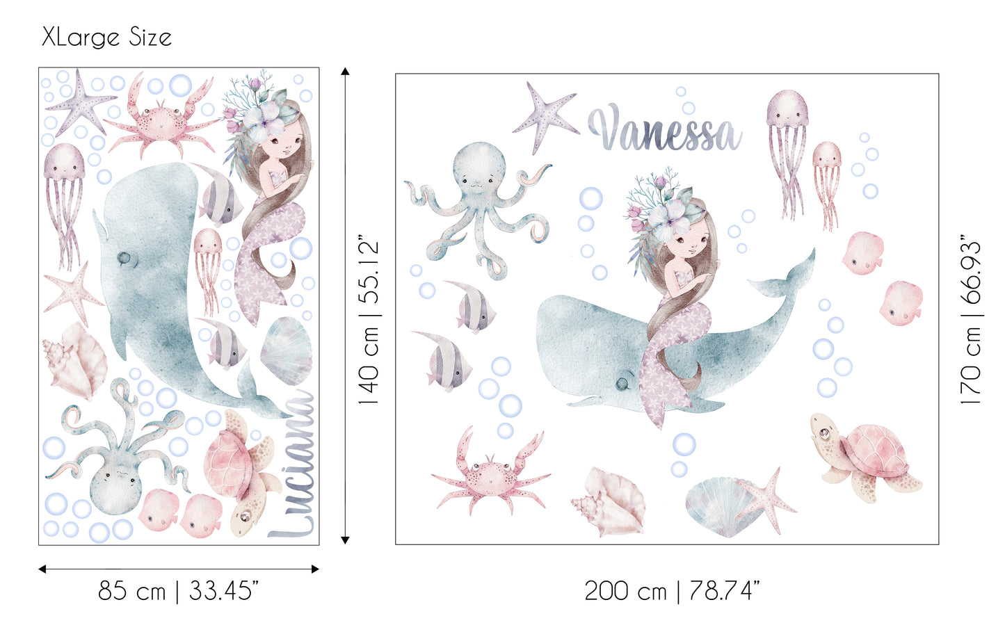 Mermaid Set-2 Sticker Set