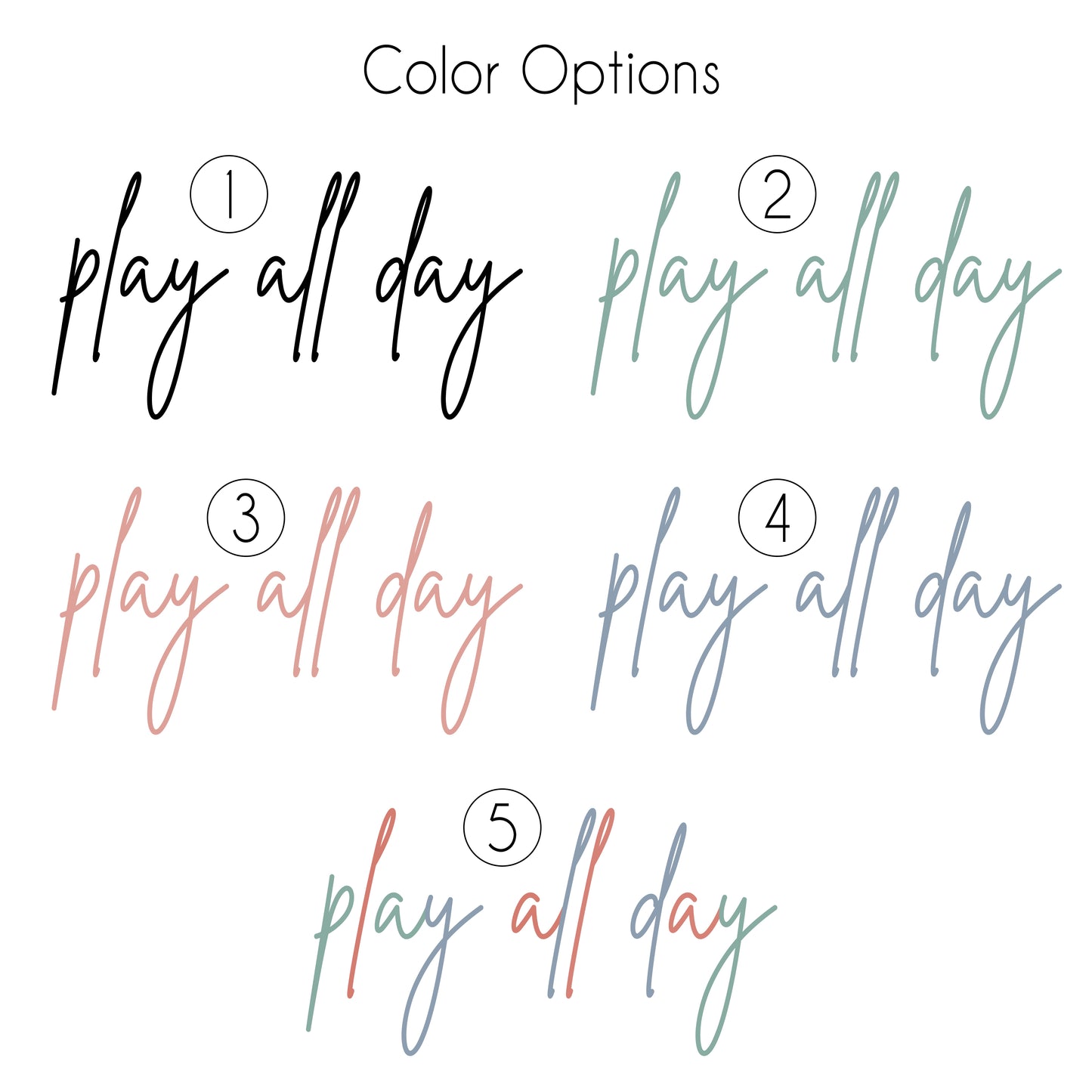 Playroom Play All Day Sticker Set
