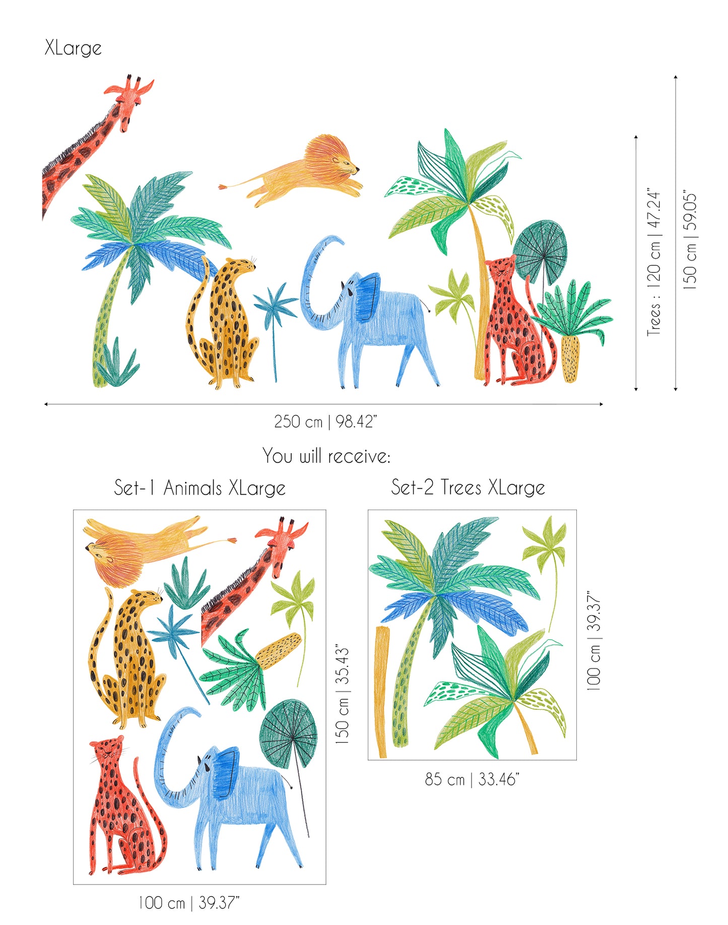 Sketch Safari Sticker Set