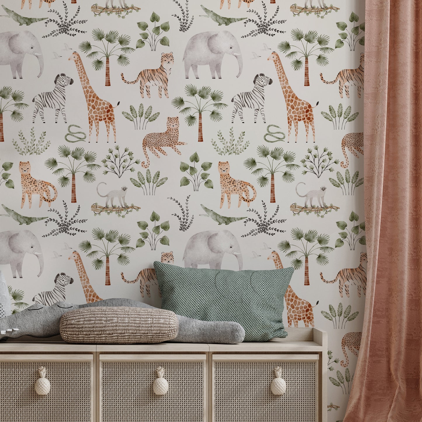 Savanna Pattern I Kids Room Wallpaper