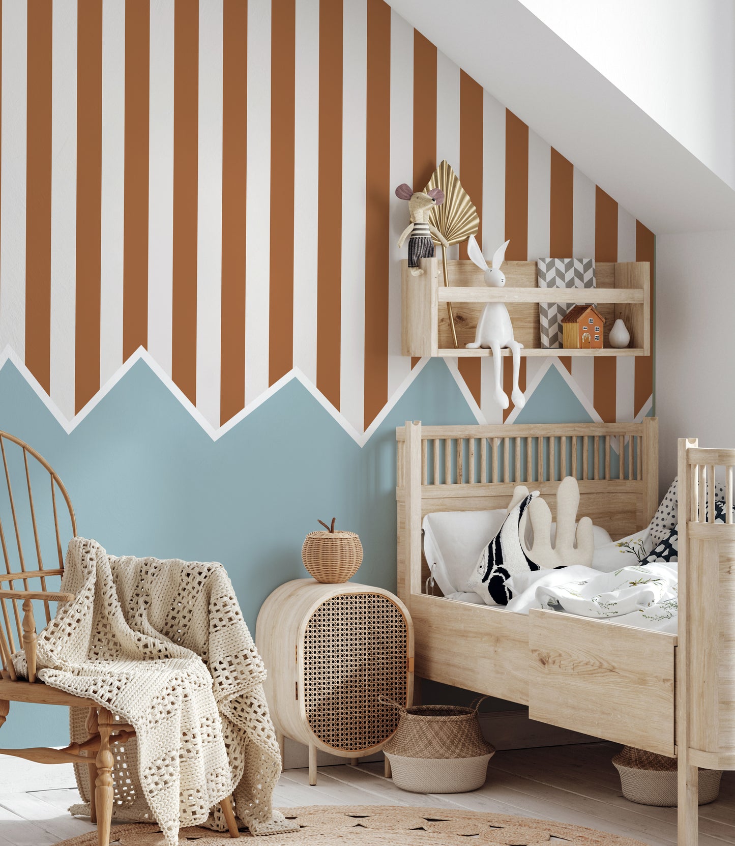 Soft Wildflowers Kids Room Wallpaper