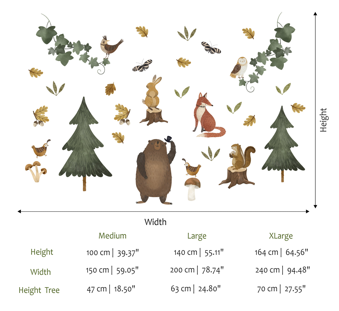 Little Woodland Companions Sticker Seti