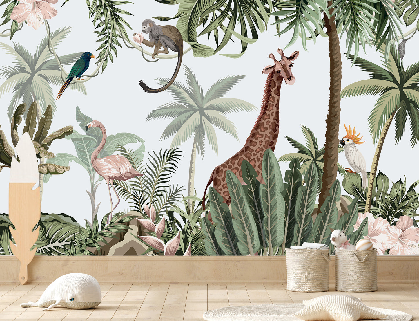 Safari Kids Room Wallpaper