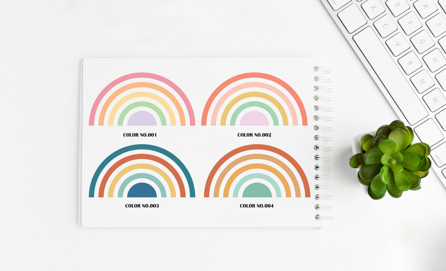 Modern Rainbow Sticker Set