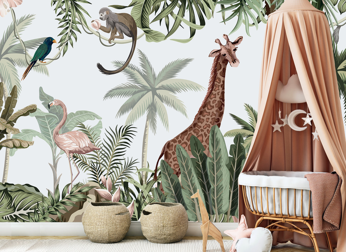 Safari Kids Room Wallpaper