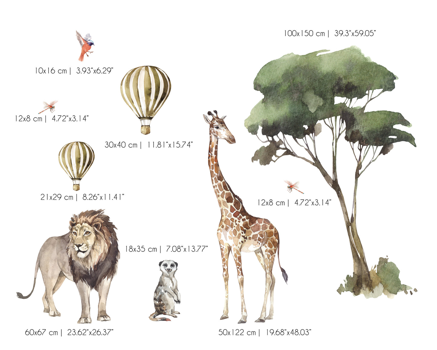 Savanna Sticker Seti