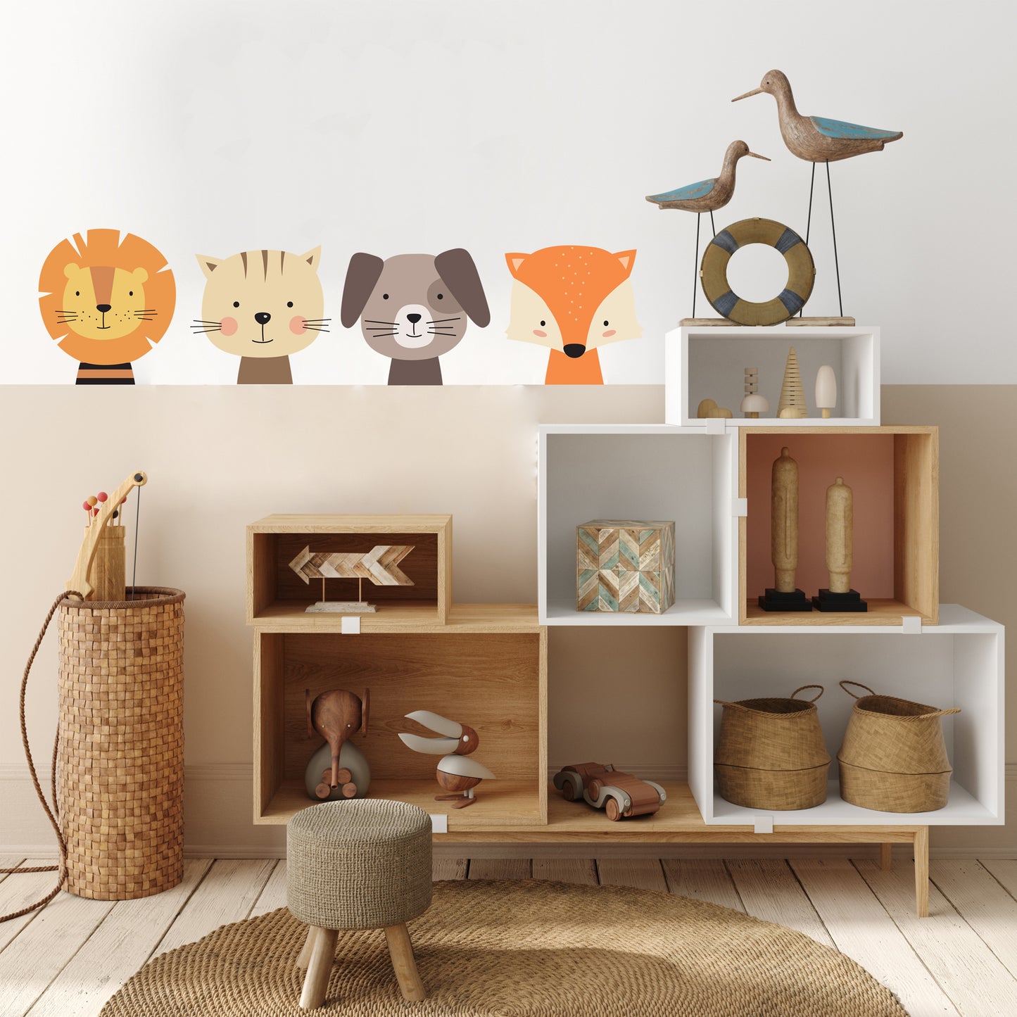 Cute Little Animals Sticker Set
