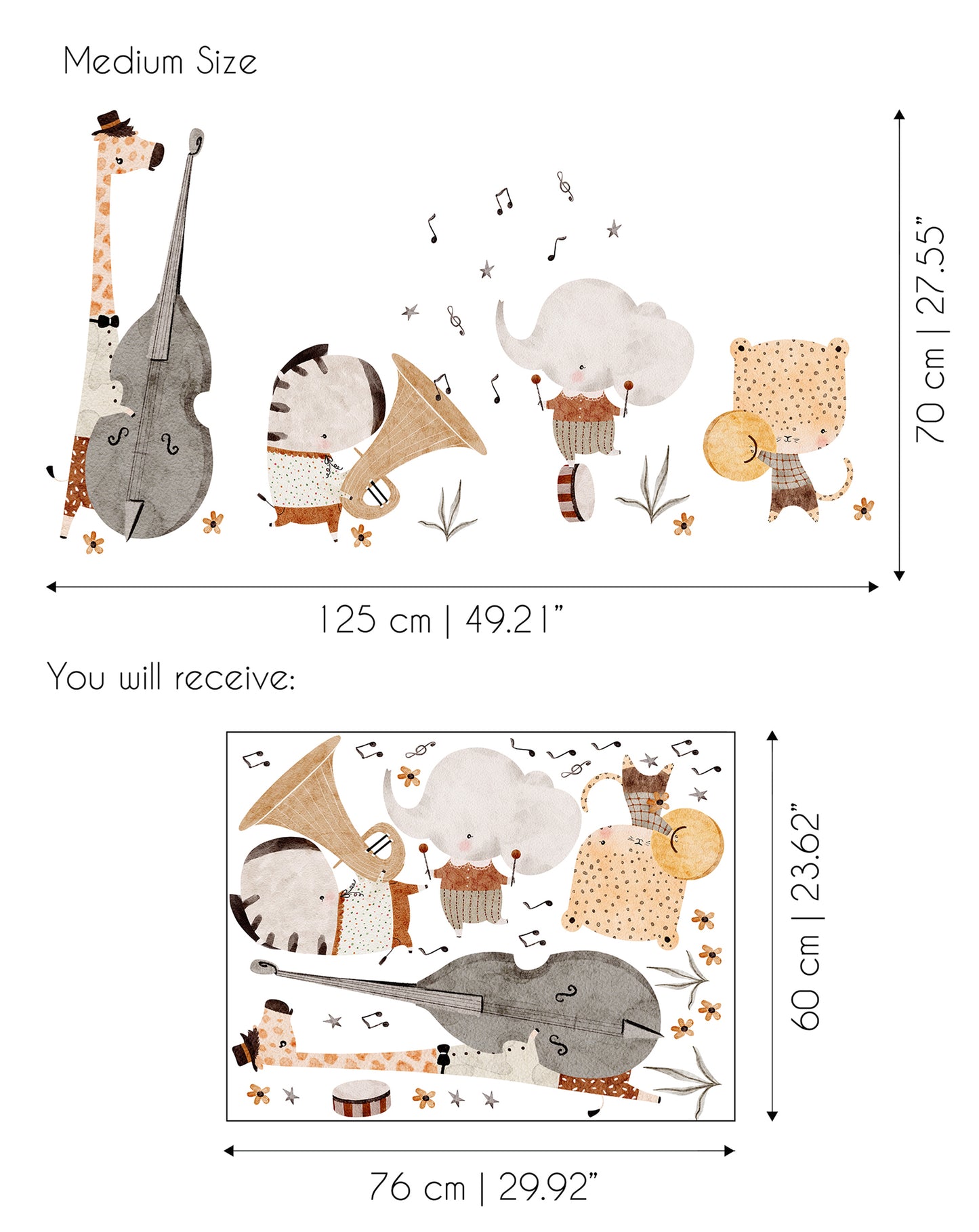 Little Musicians Sticker Set