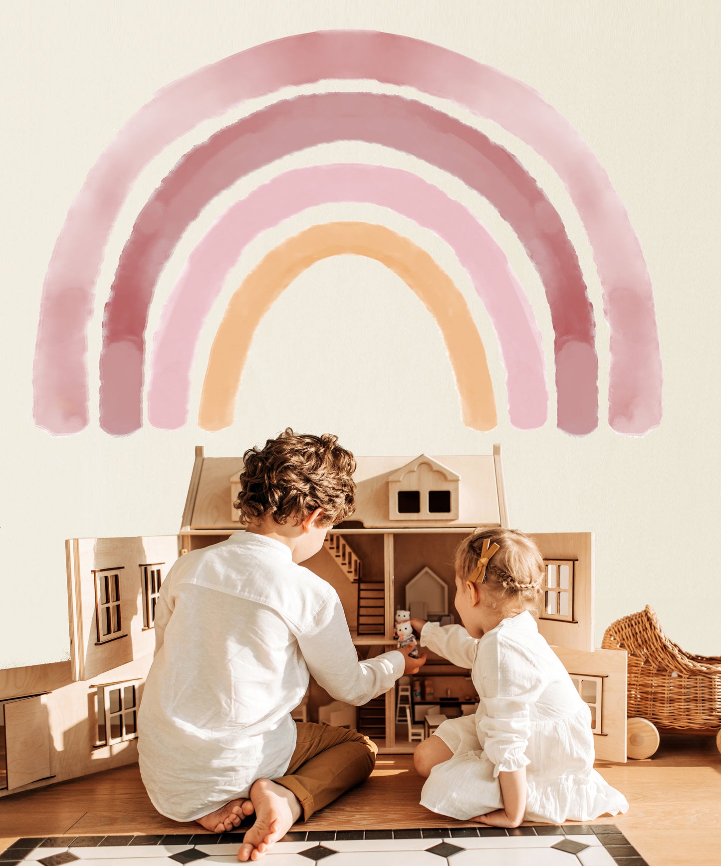 Watercolor Rainbow Sticker Set