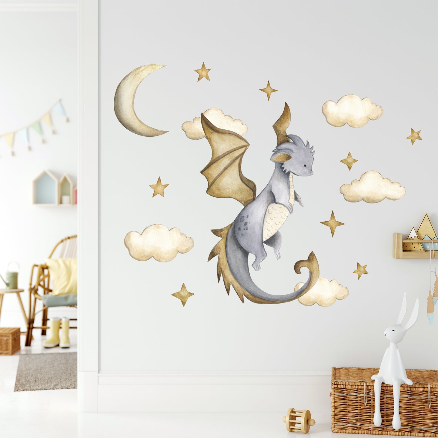 Flying Dragon Sticker Set