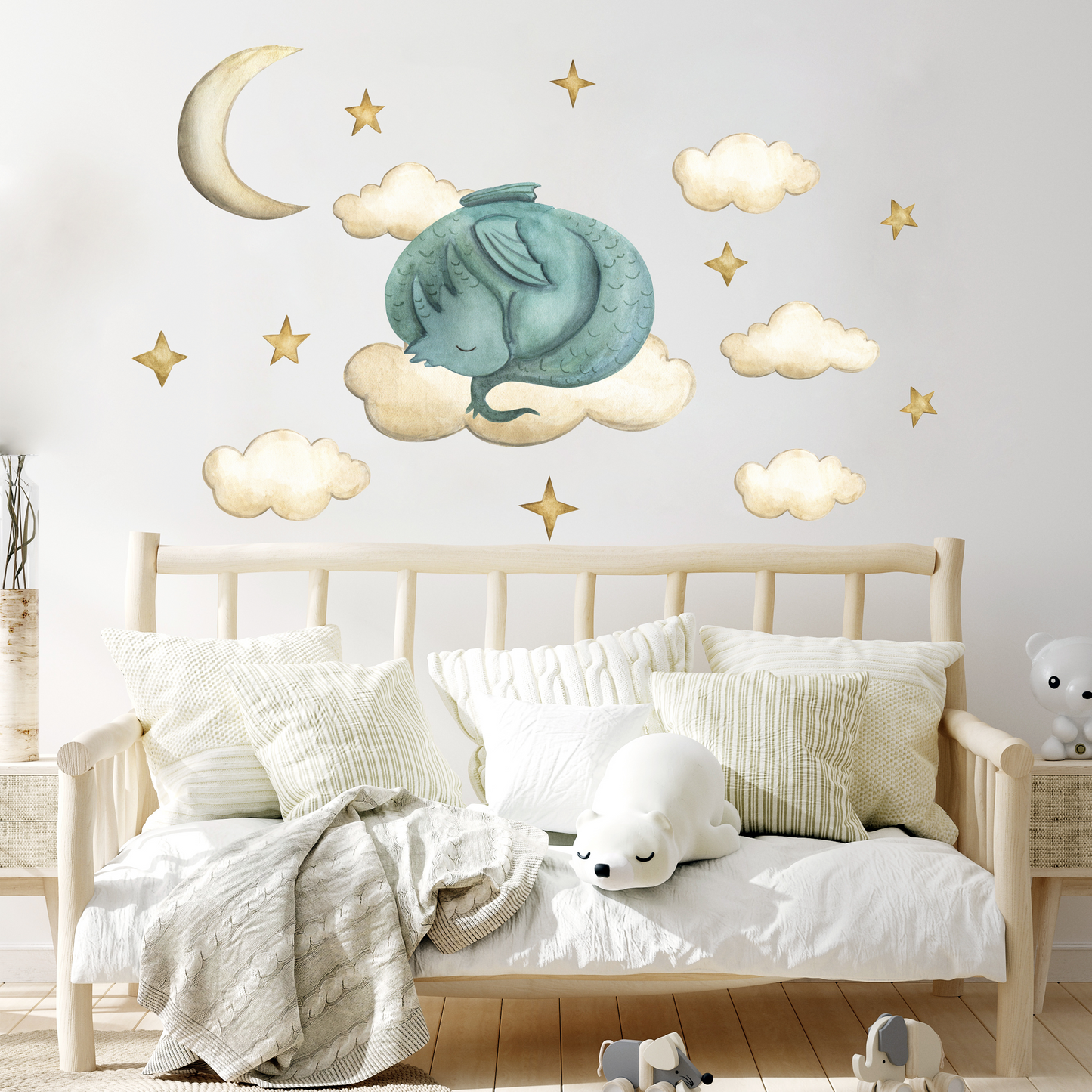 Sleeping Dragon Sticker Set