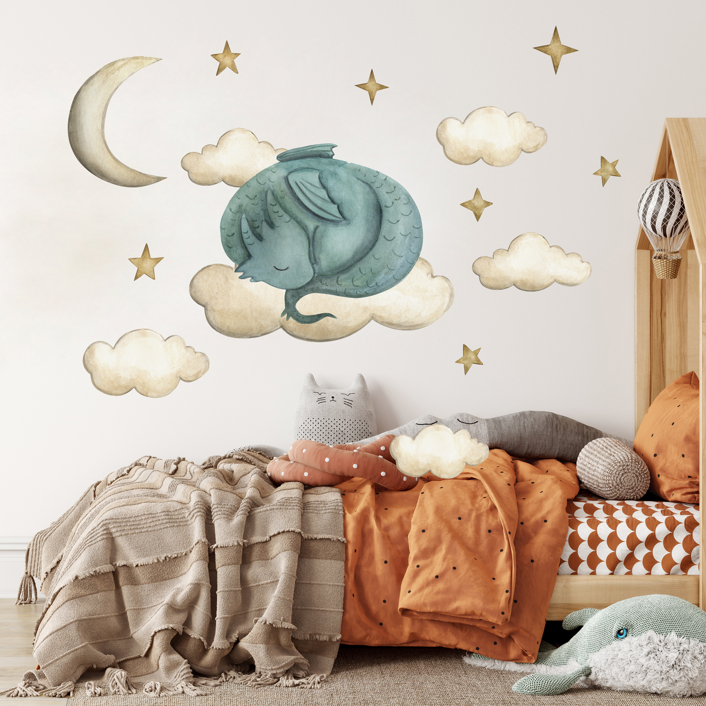 Sleeping Dragon Sticker Set