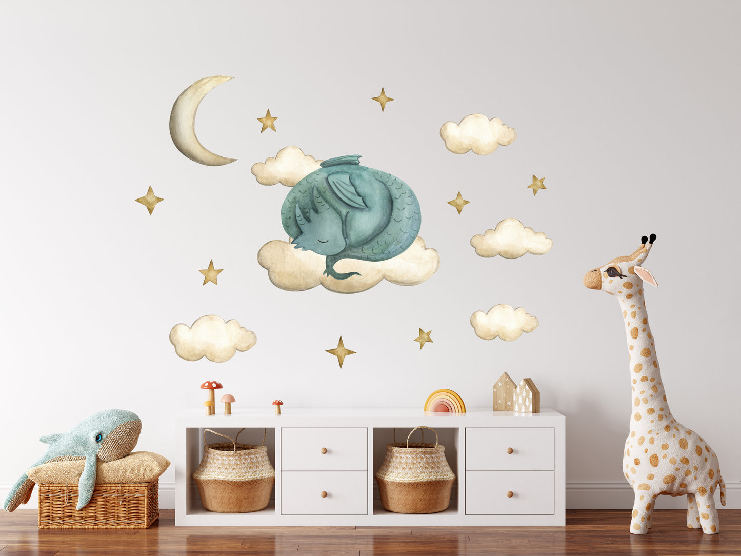 Sleeping Dragon Sticker Set