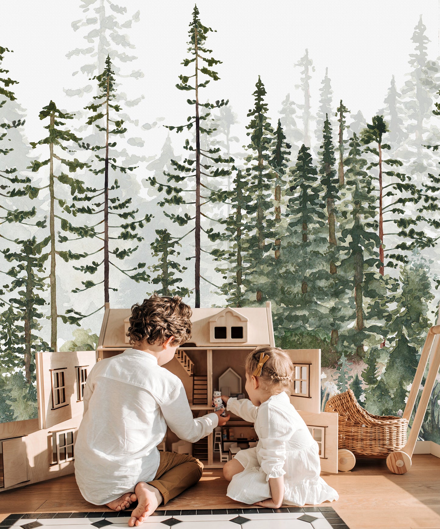 Forest Kids Room Wallpaper