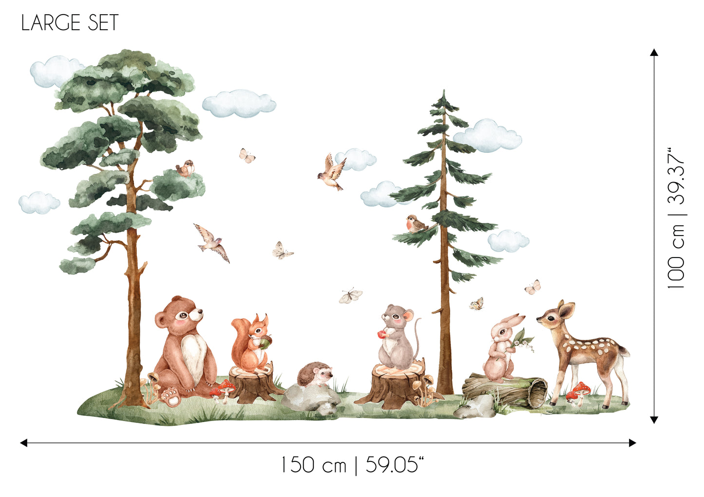 Forest Animals Sticker Set