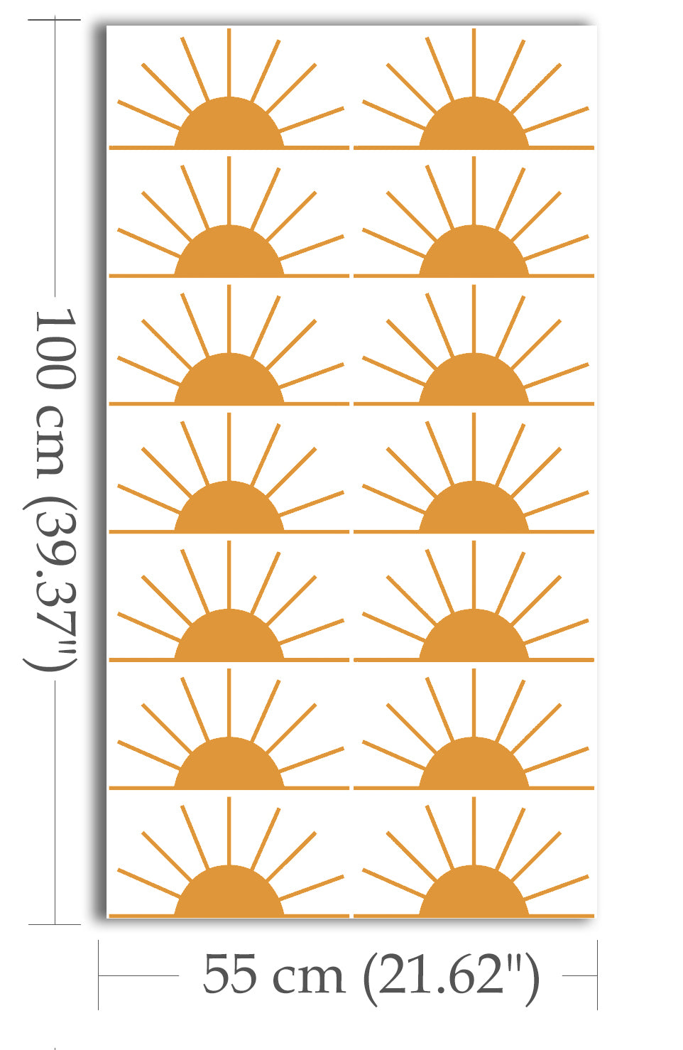 Half Sun Sticker Set