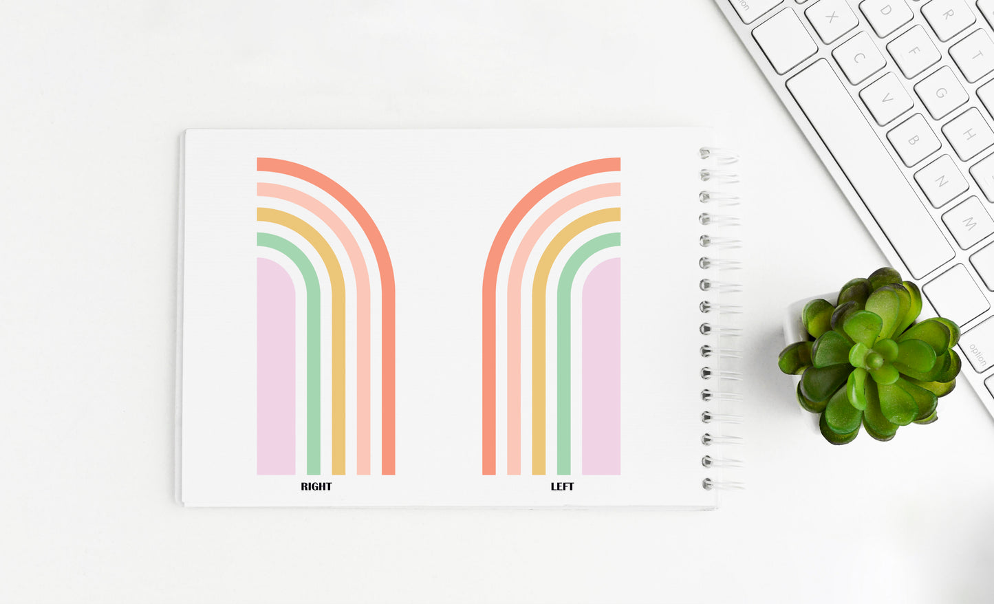 Half Rainbow Sticker Set
