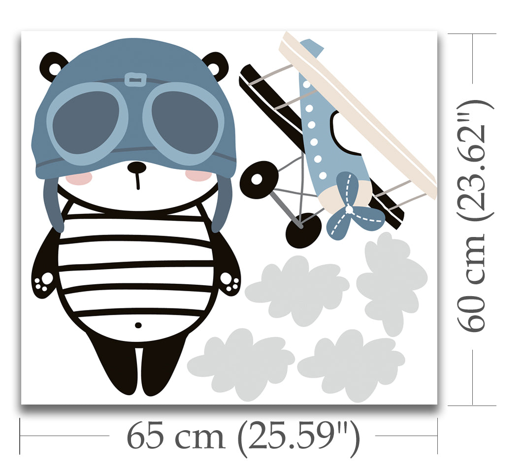 Pilot Panda Sticker Set