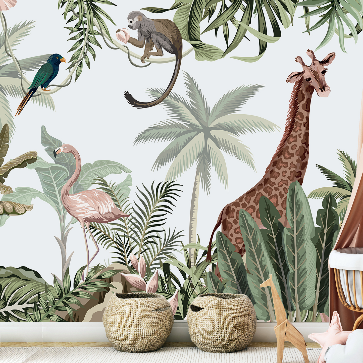 Safari Kids Room Wallpaper