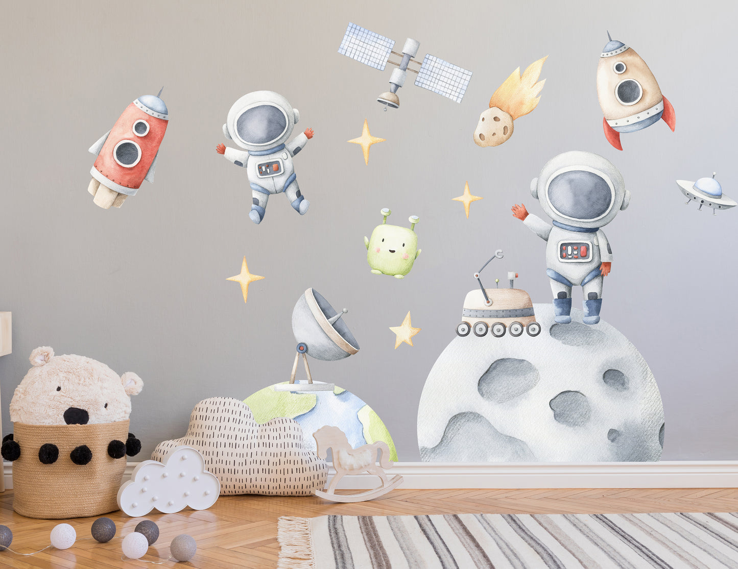 Space and Astronauts Sticker Set