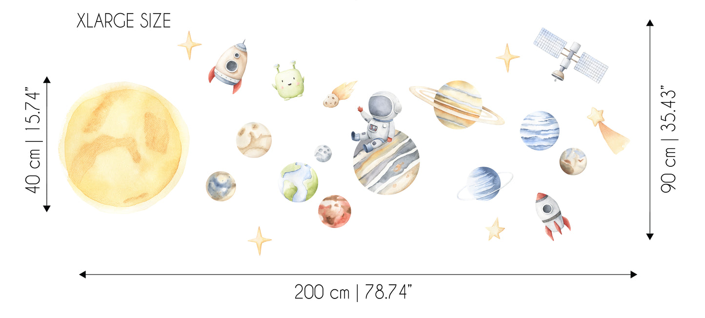 Space and Solar System Sticker Set