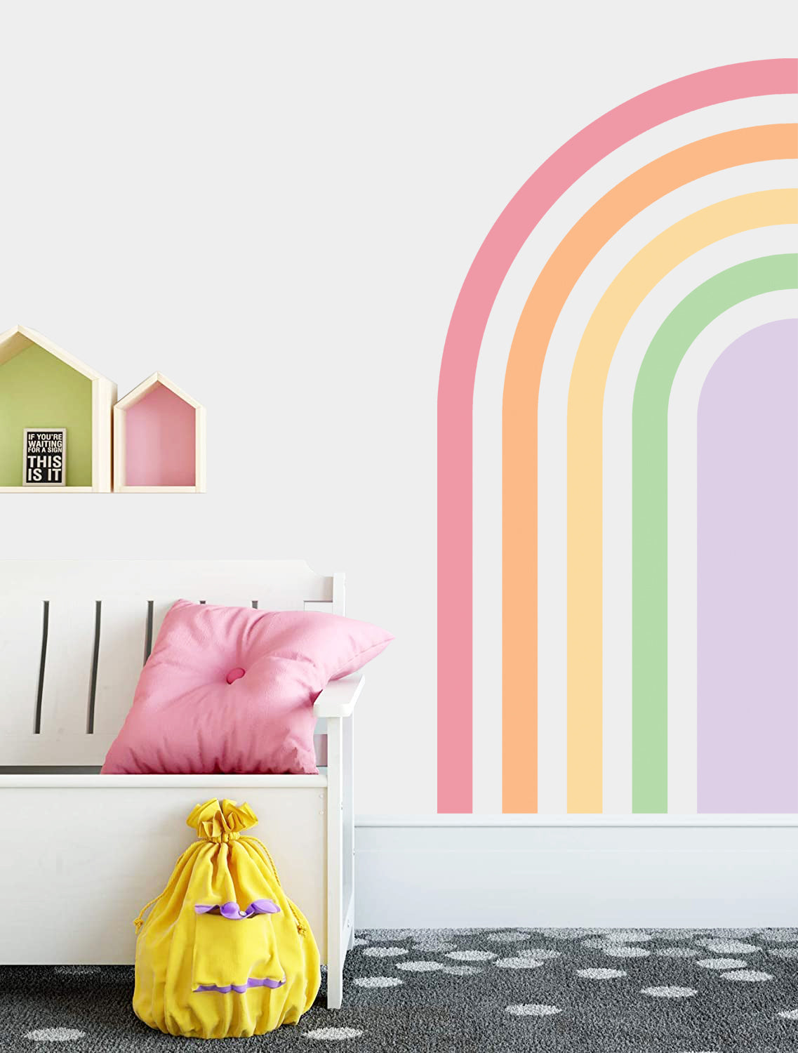 Half Rainbow Sticker Set