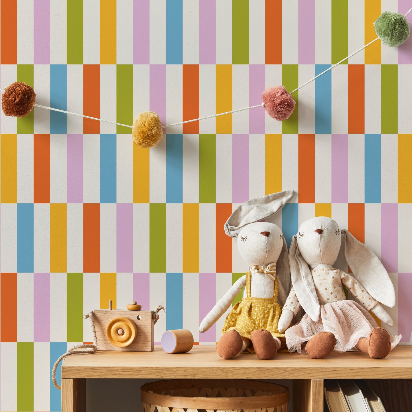 Soft Wildflowers Kids Room Wallpaper