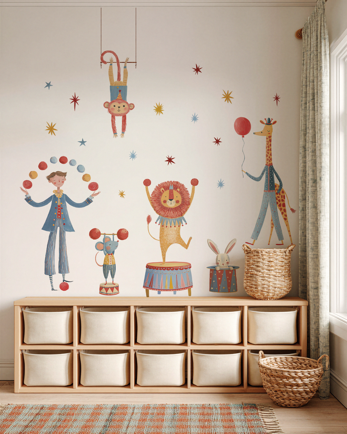 Whale and Cute Animals Sticker Set