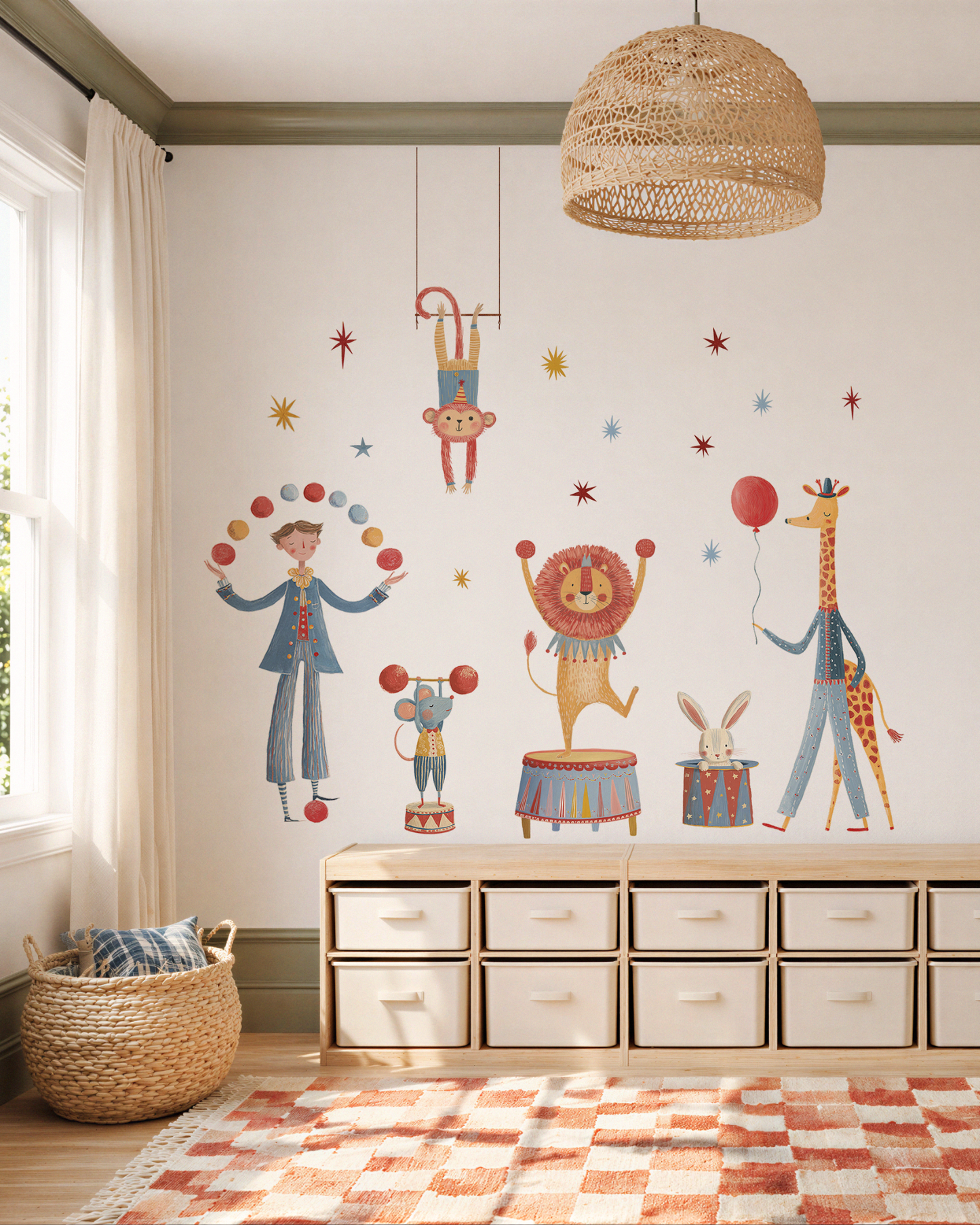 Whale and Cute Animals Sticker Set