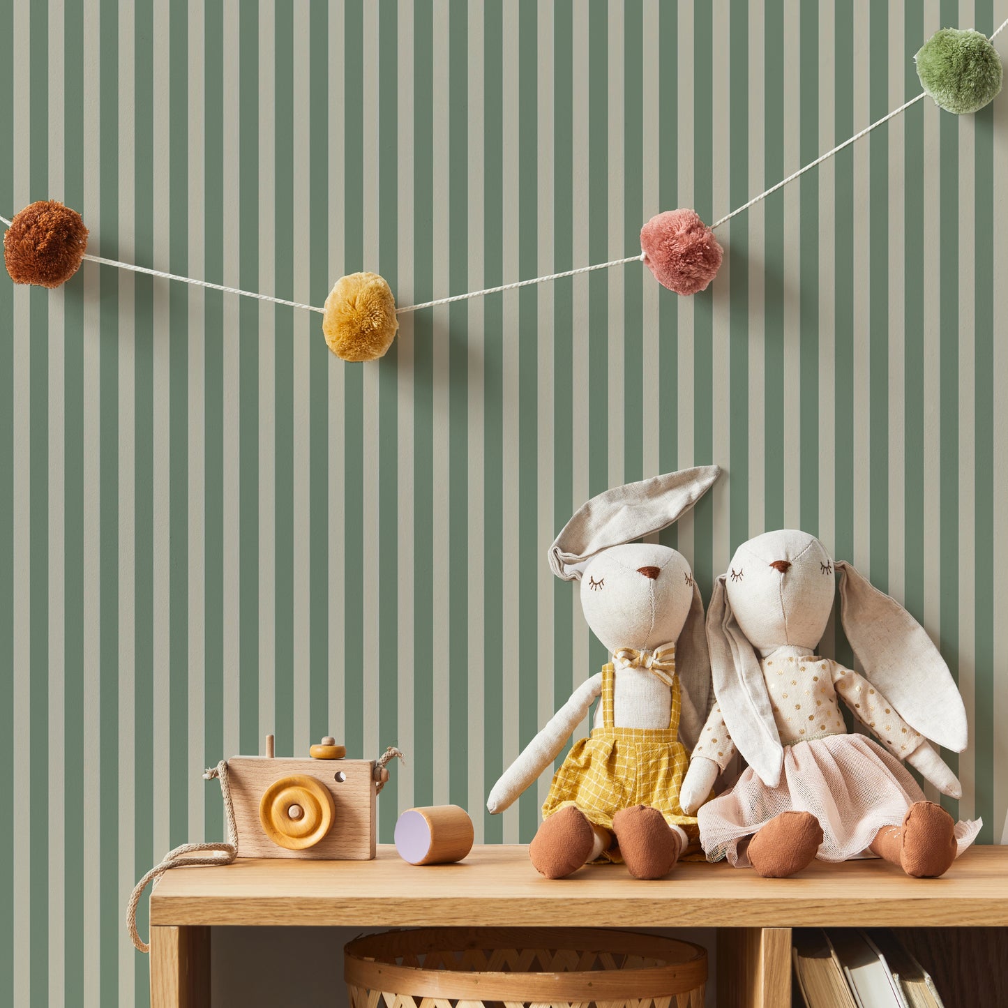 Soft Wildflowers Kids Room Wallpaper