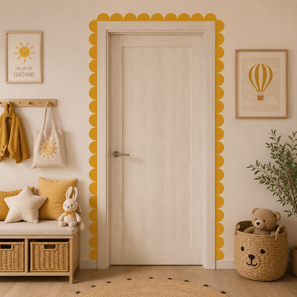 Scallop Bordür Duvar Stickerı