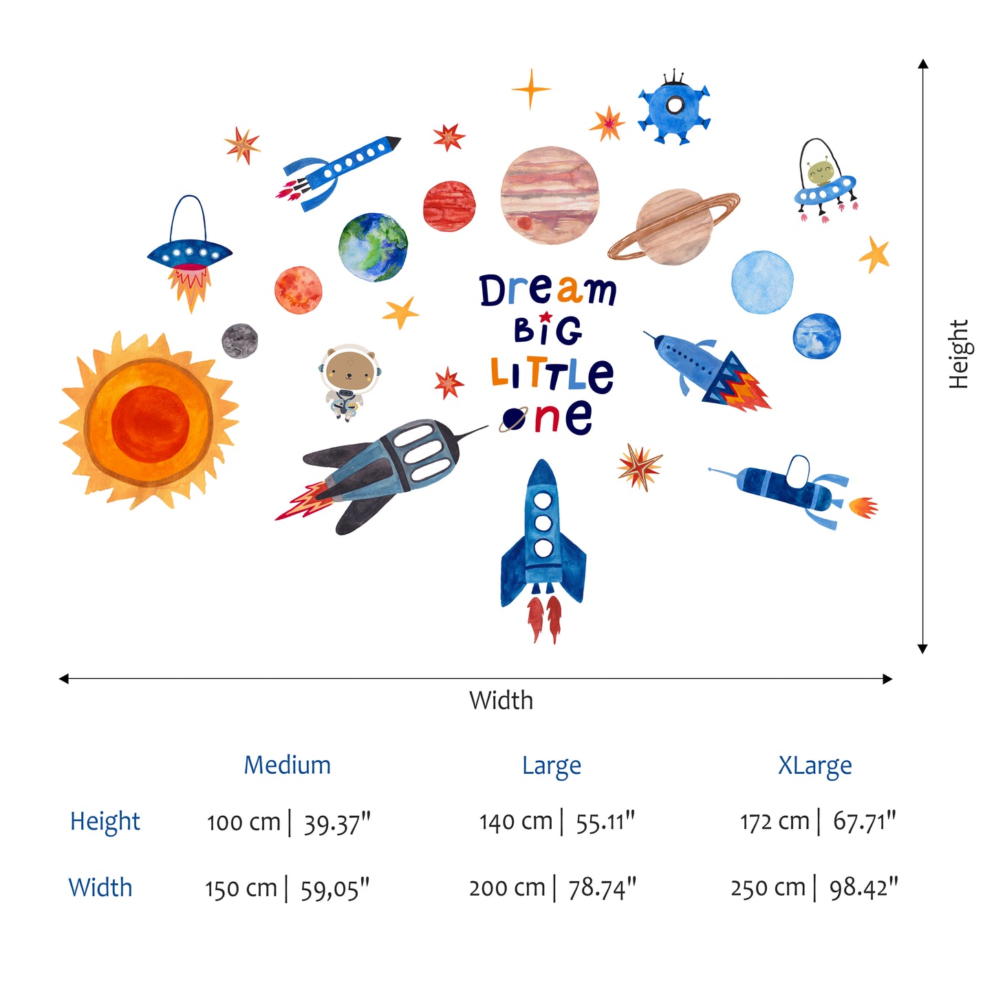 Space and Solar System Sticker Set