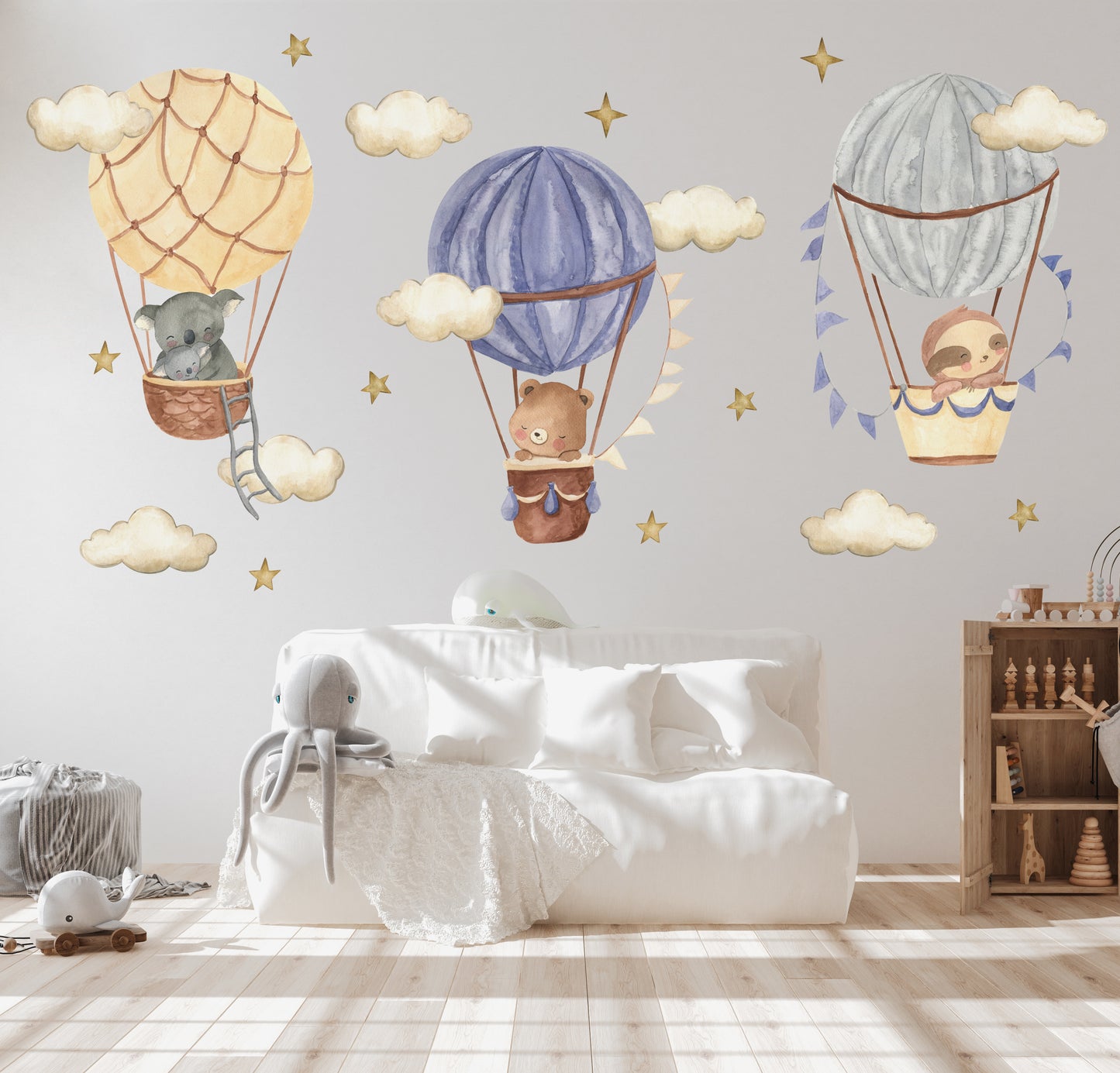 Hot Air Balloons Sticker Set