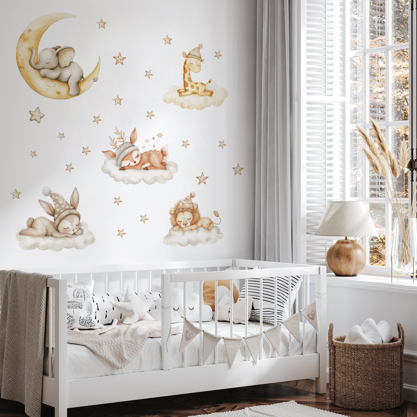 Whale and Cute Animals Sticker Set