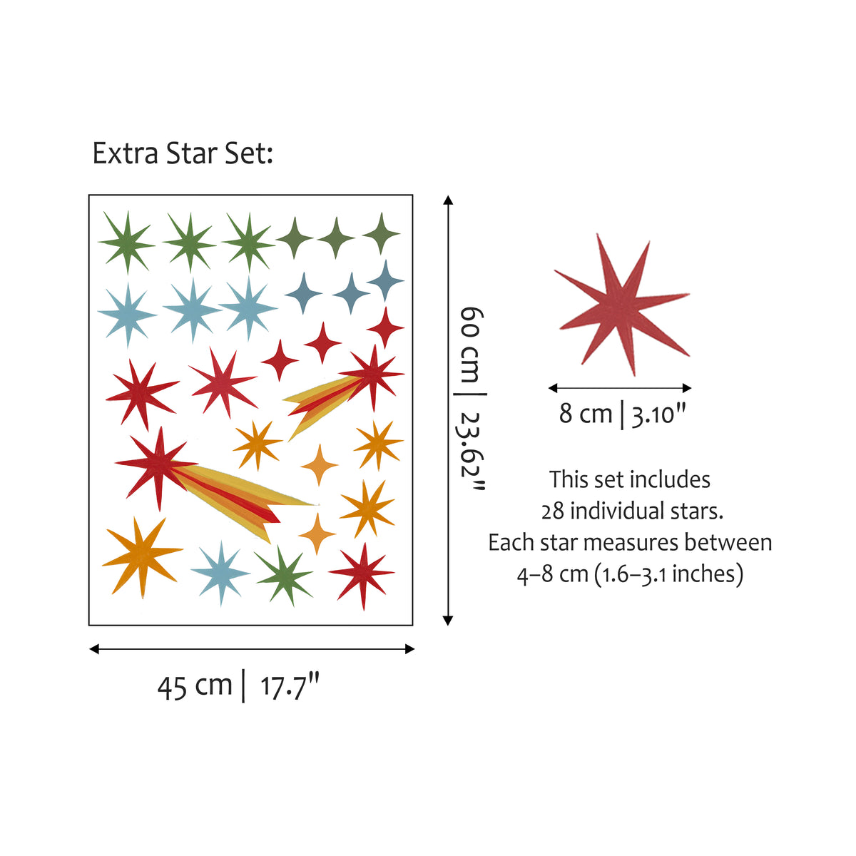 Space Adventure-Minik Gezegenler Sticker Seti