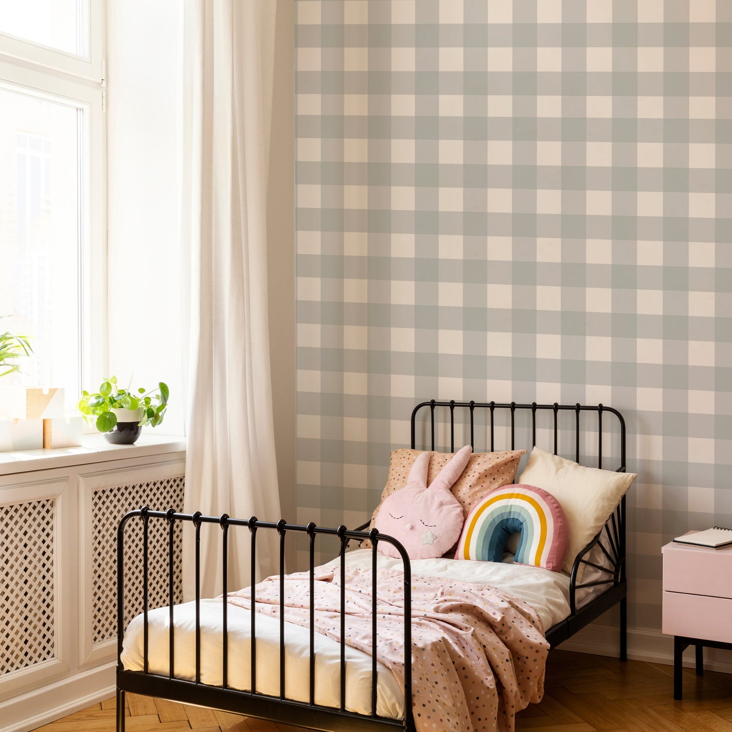 Soft Wildflowers Kids Room Wallpaper