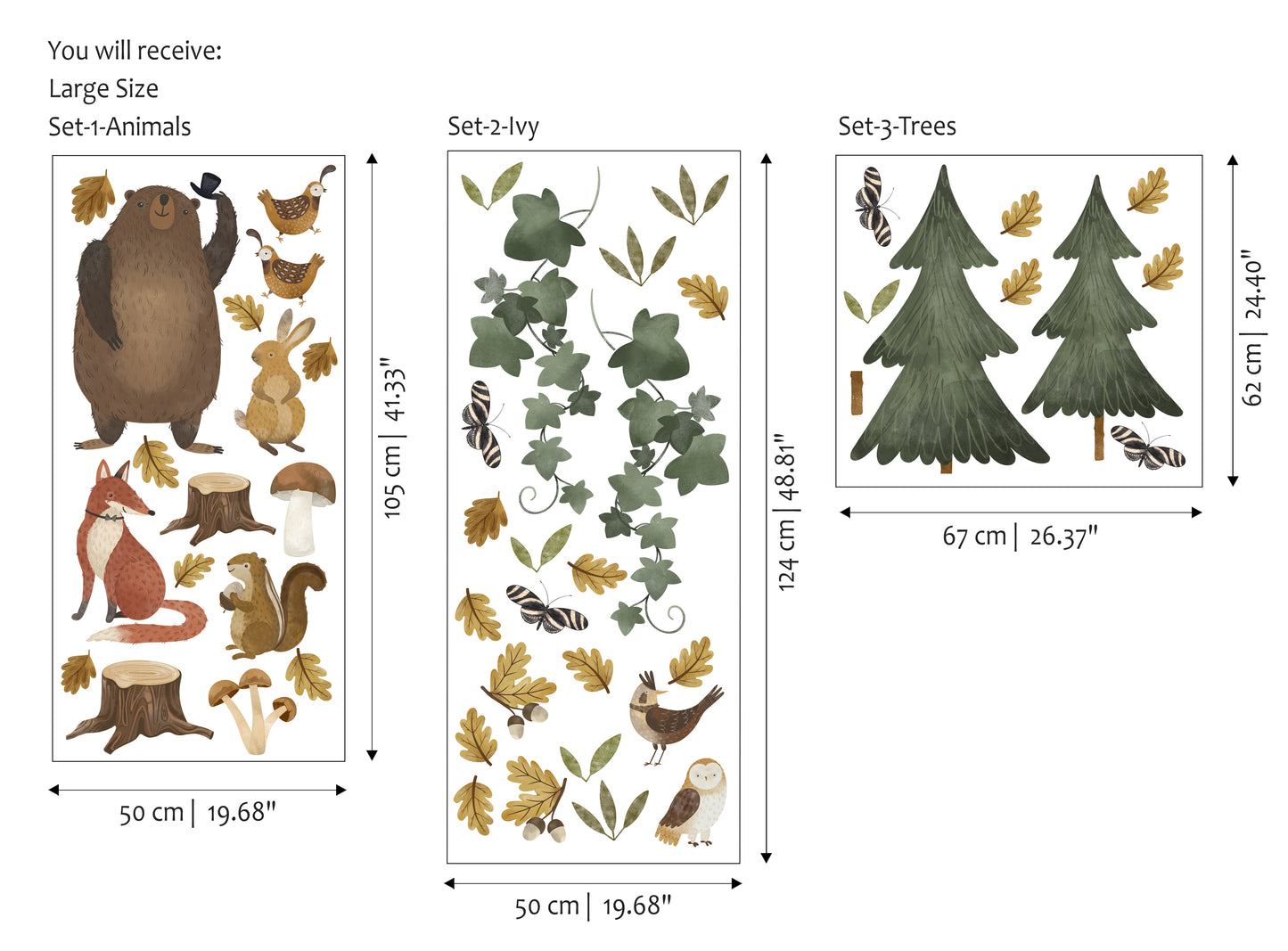Little Woodland Companions Sticker Seti