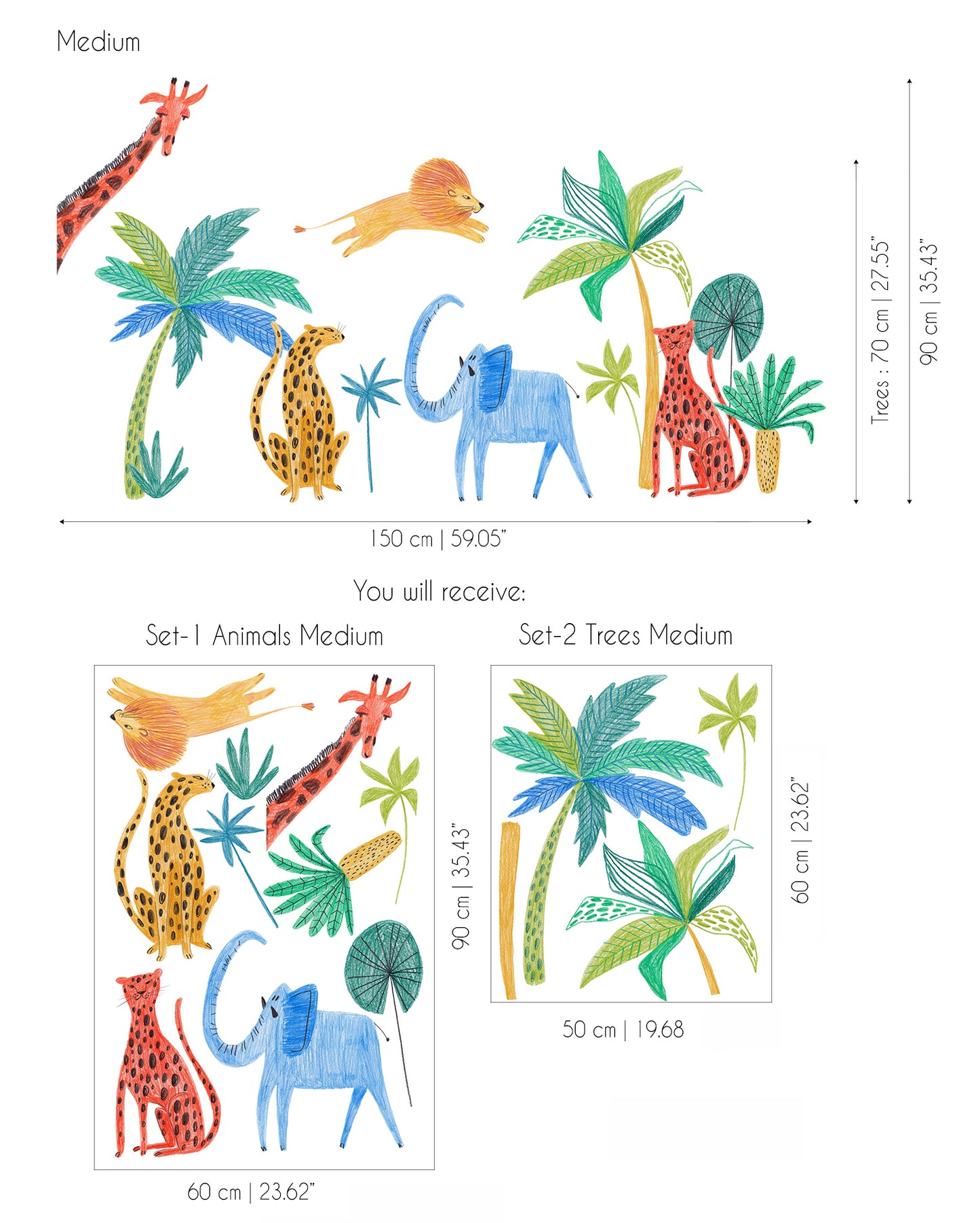 Sketch Safari Sticker Set