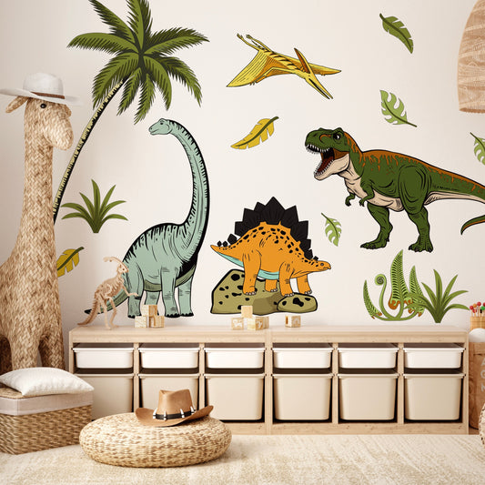 Colorful Dinosaurs Sticker Set