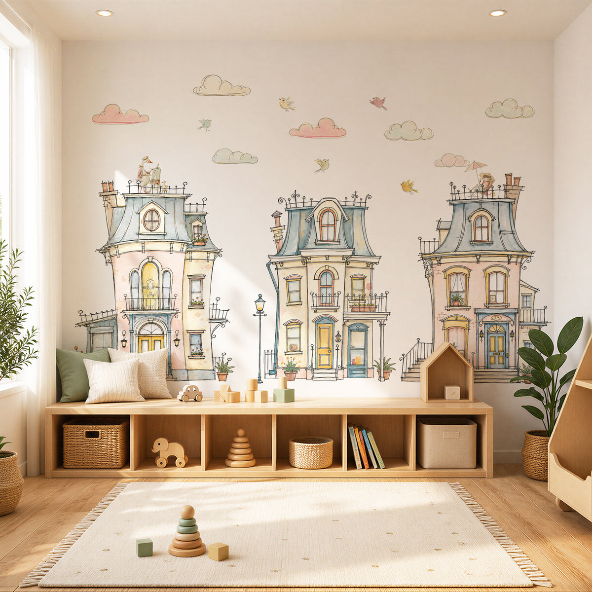 Story Book Houses_ Sticker Seti