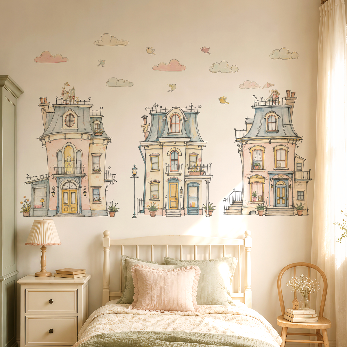 Story Book Houses_ Sticker Seti