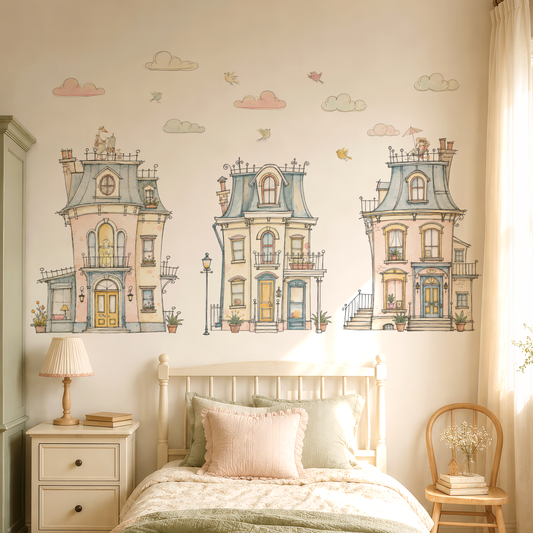 Story Book Houses_ Sticker Seti