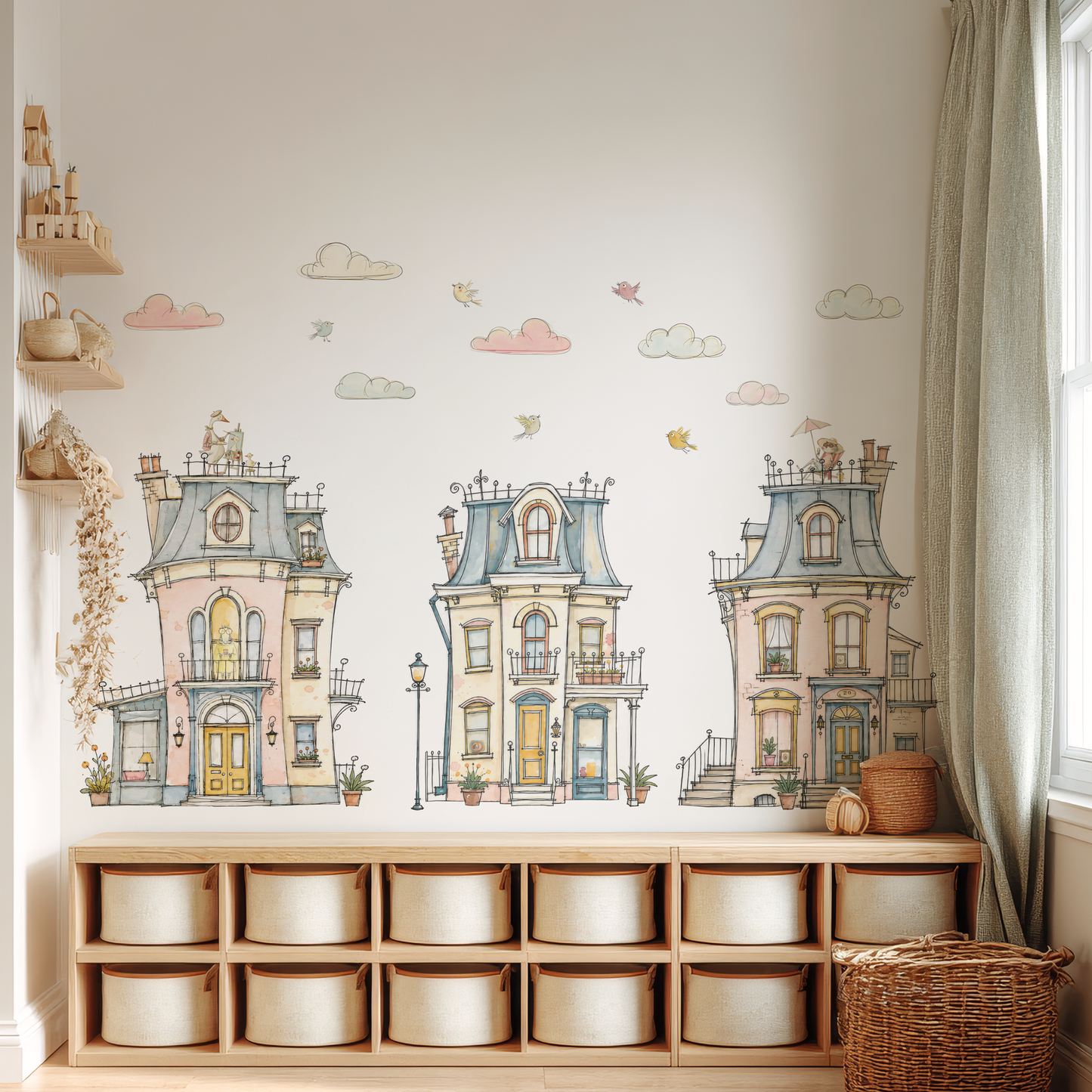 Story Book Houses_ Sticker Seti