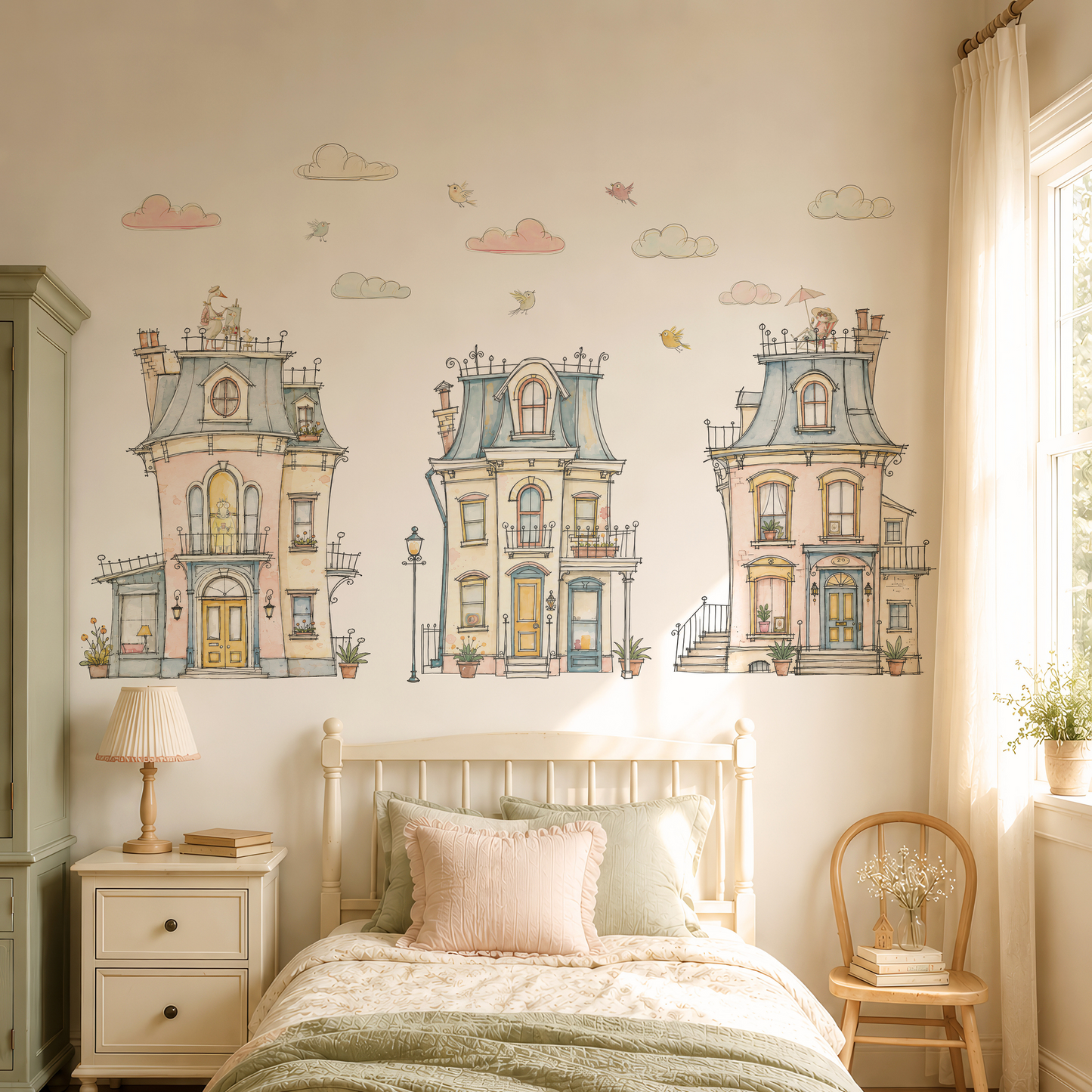 Story Book Houses_ Sticker Seti